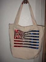 Bolsa De Ombro Signature Bandeira Paetê Victorias Secret